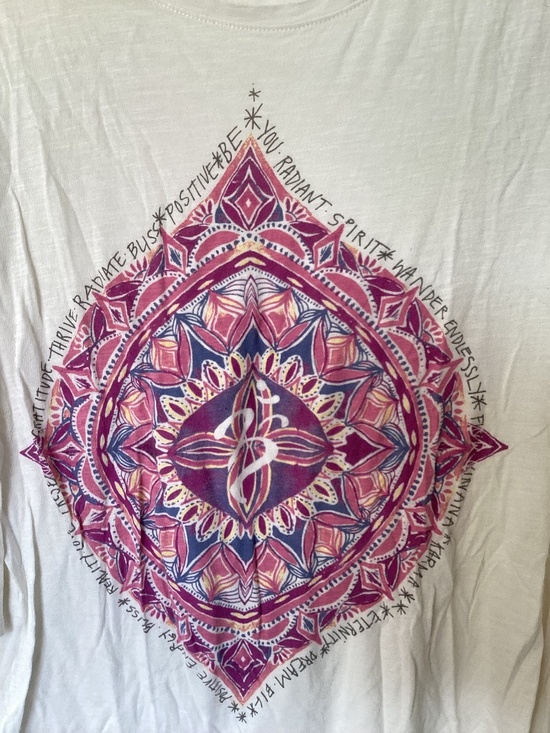 Lucky Brand Dresses & Skirts - Lucky Brand "Lucky Lotus" Boho Mandala Graphic Tee